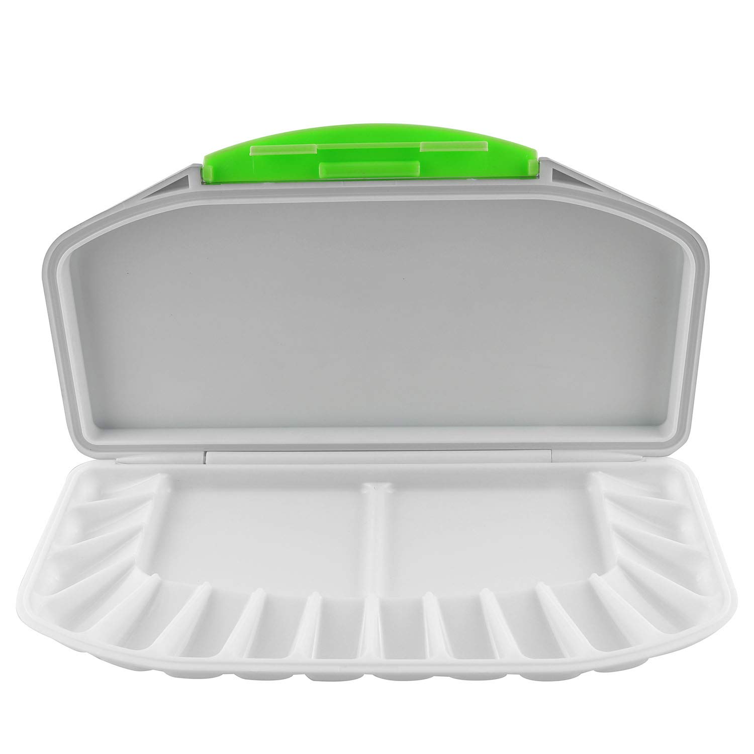 JCBIZ Watercolor Moisturizing Palette 16 Well 2 Mixing Area Paint Tray Palettes for School Project, Art Class, Oil Watercolor Craft DIY Art Paint