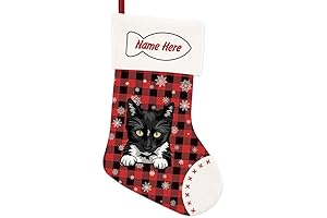 Tuxedo Cat Christmas Stocking for Adoring Cat Lovers