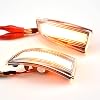 2pcs Dynamic Blinker Turn Signal compatible with Renault Megane 3 MK3 III RS BZ KZ DZ LED Side Mirror Indicator-Crystal white