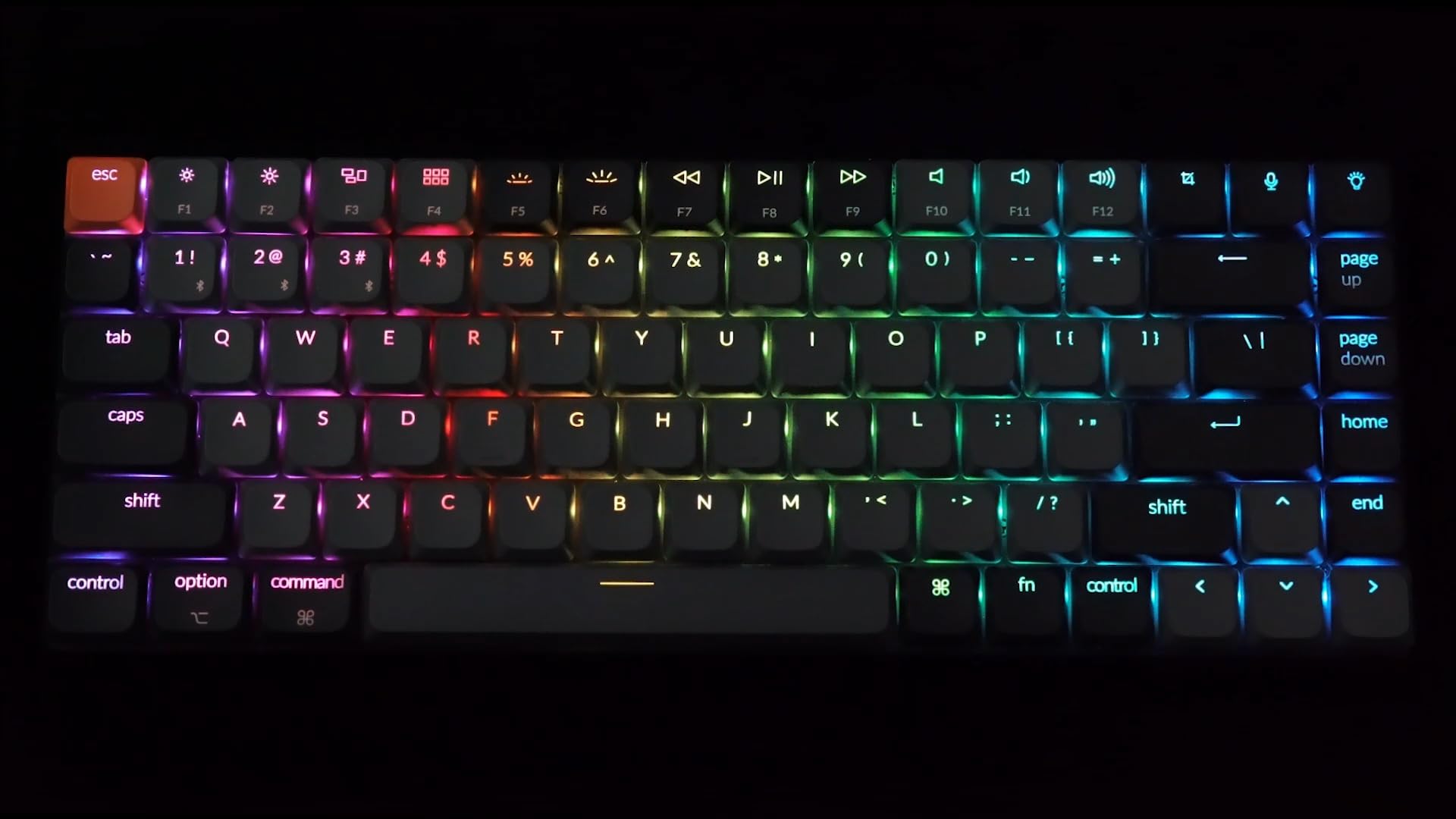 Keychron K3 Versione 3 Tastiera meccanica senza fili, Bluetooth/USB-C, RGB LED, Hot-swap, macro programmabili QMK/VIA, ABS keycaps, per Mac/Windows, Low Profile 2.0 Red Switch