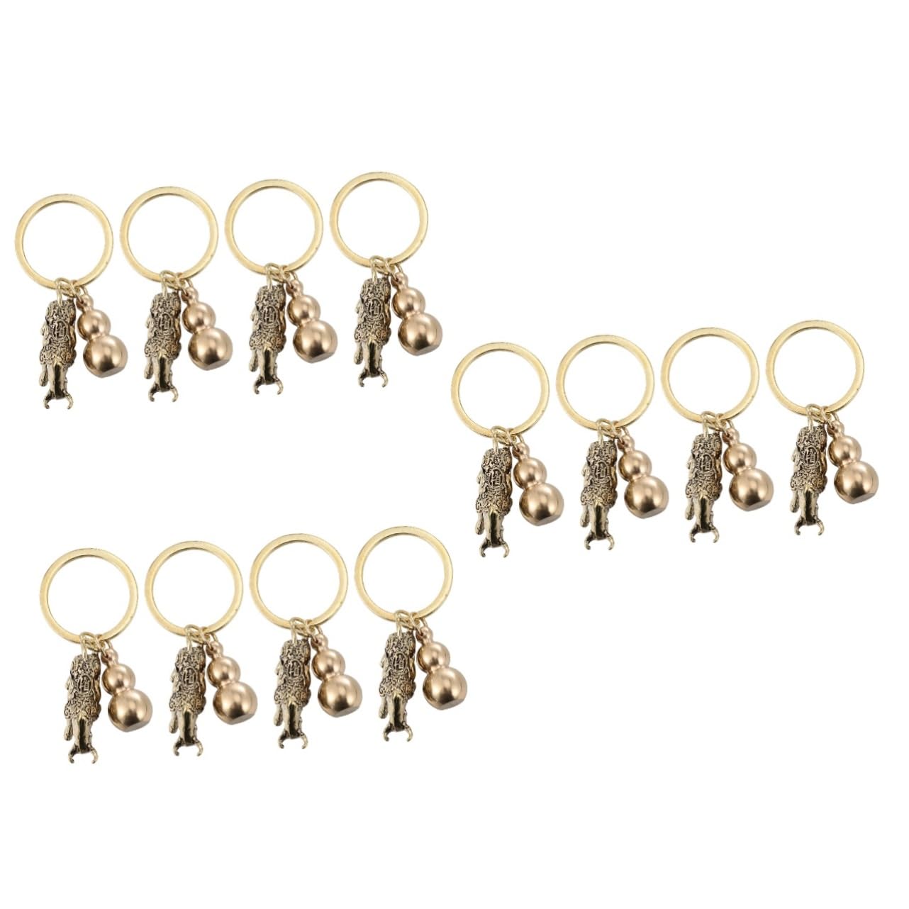 Healvian Portachiavi Retro Con Ciondolo Accessori Decorativi Per Chiavi E Borse Per Amanti Del Te E Del Feng Shui
