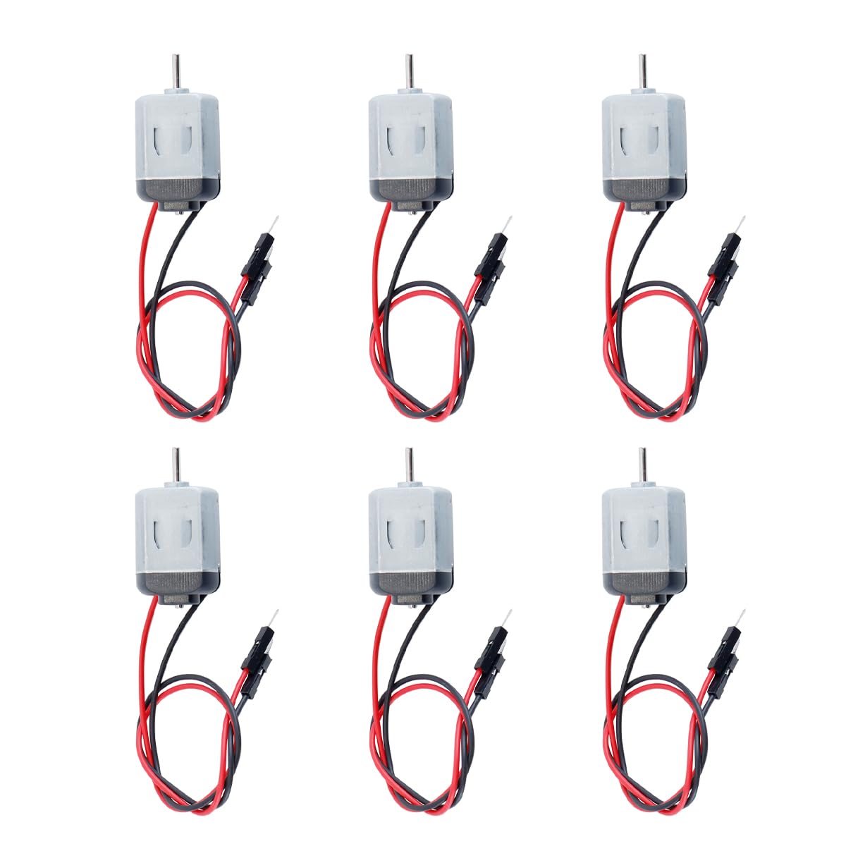 Durlo 6 Pcs Mini Electric Motor 1V-6V DC Type 130 for DIY Educational Physics Experiment Projects​