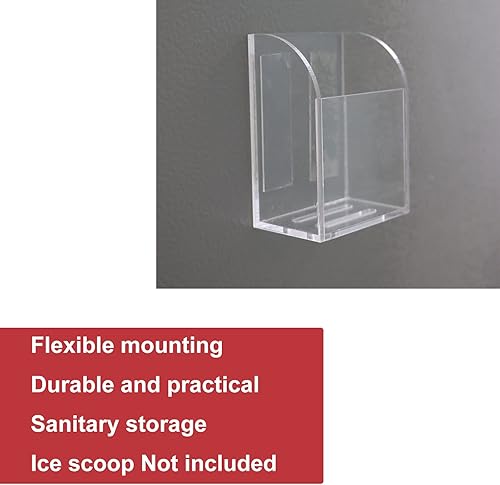 Miniatura 8 de PIAOLGYI Soporte para cuchara de hielo - Soporte para encimera y pared - 3.7 x 2.1 x 2.6 pulgadas (cuchara no incluida)