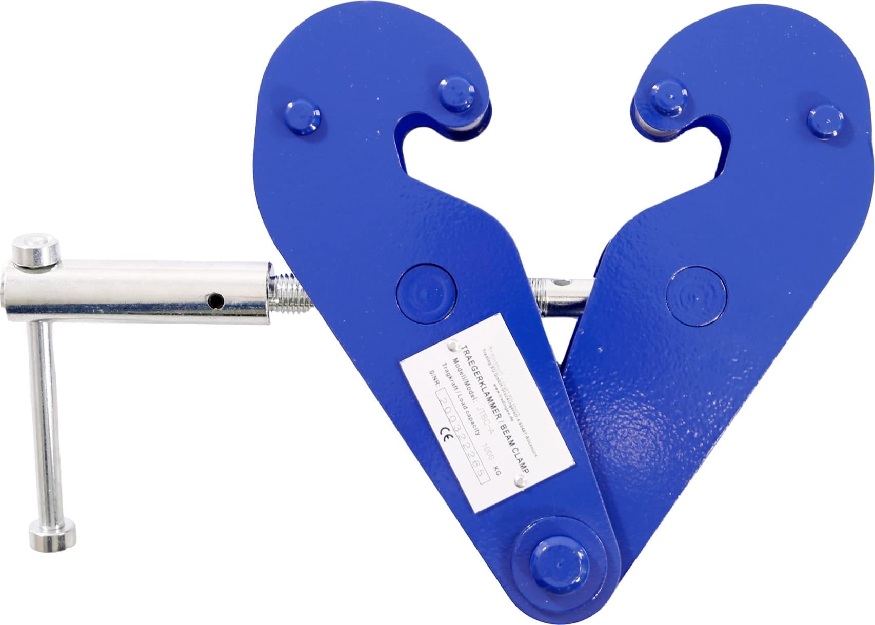 Pallit Trägerklemme CLAMP | 1000 kg Tragkraft | 75 mm - 230 mm Flanschbreite | Montageklemme Flanschklemme Anschlagpunkt