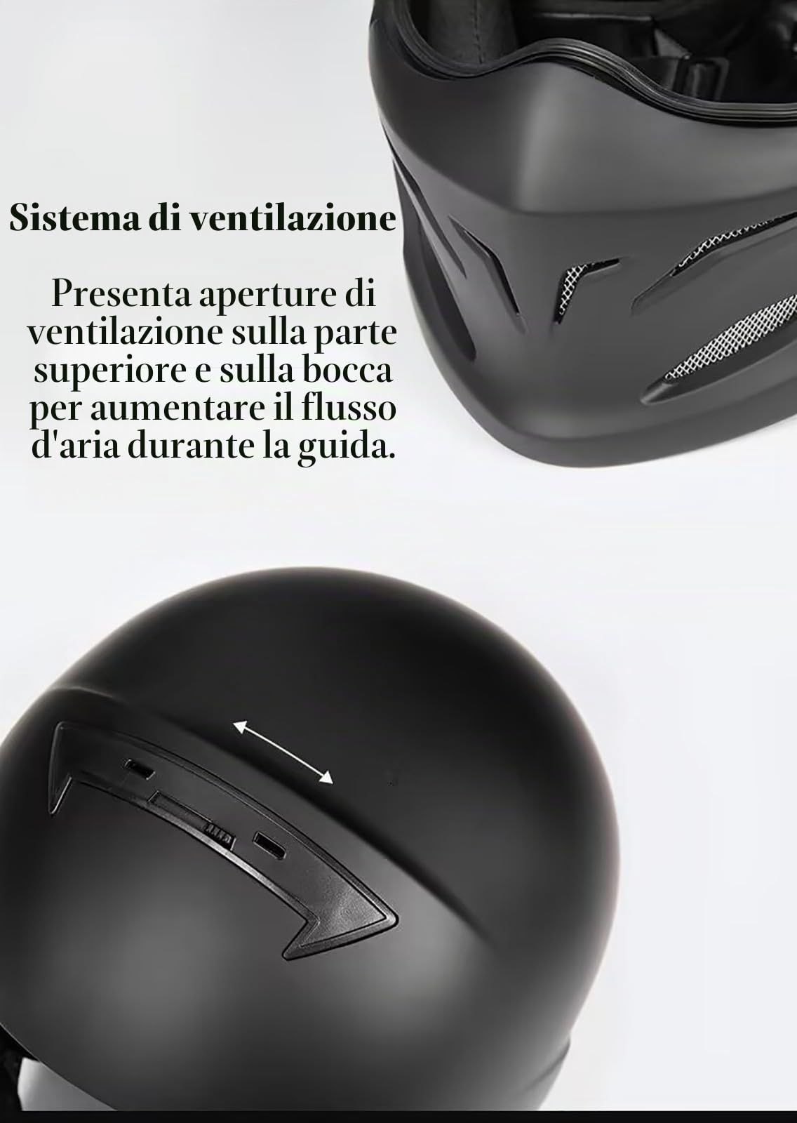 Casco Integrale Da Moto, Casco Da Moto Aperto Per Scooter, Ciclomotore, Cruiser, Caschi Da Moto Vintage Per Uomini E Donne Adulti, Omologato ECE 22.05