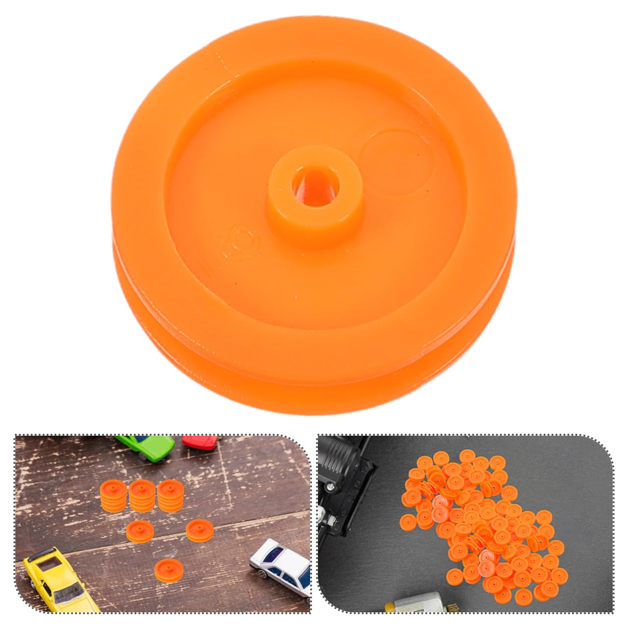 ULTECHNOVO 1set Plastic Pulley Toy Pulley for Rc Car Belt Mini Gear Multipurpose Plastic Model Accessories DIY Parts Gear Wheel Mute 100pcs - Image 4