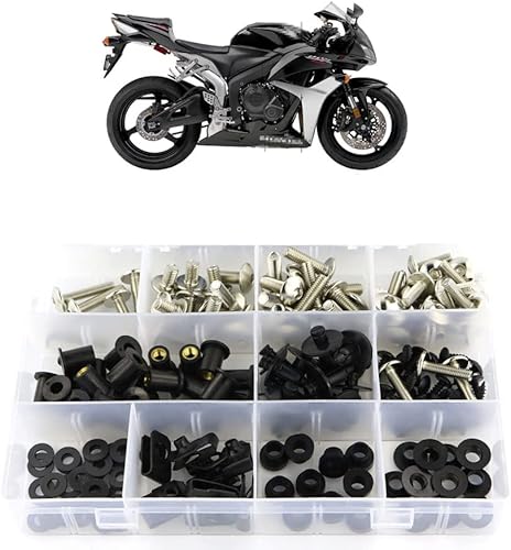 Xitomer Kits completos de pernos de carenado para CBR600RR F5 2007 2008 2009 2010 2011 2012, pernos de parabrisas, kits de montaje arandelas tuercas