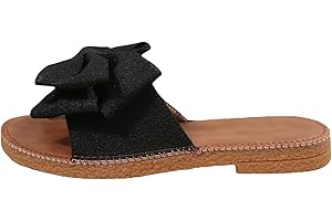 GORGLITTER: Flat Bow Sandals for Women