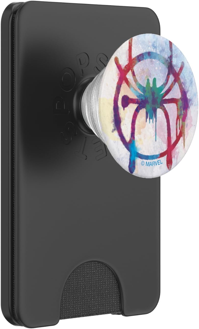 Marvel Spider-Man Into the Spider-Verse Watercolor Icon PopSockets PopWallet for MagSafe