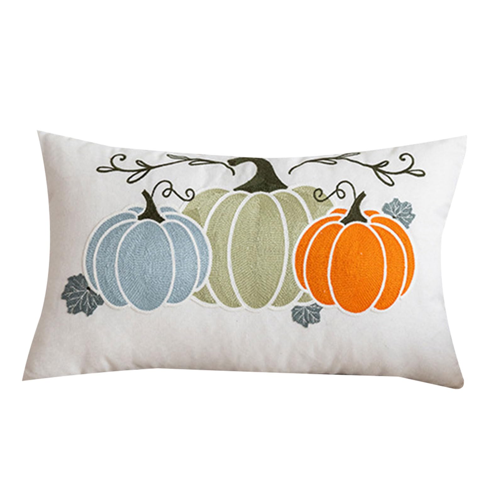 HZBB Pumpkin Throw Pillow Covers Pillowcase with Delicate Stitching Pillow Case Home Sofa Decoration Accessory 1PC Embroidery Pillowcase