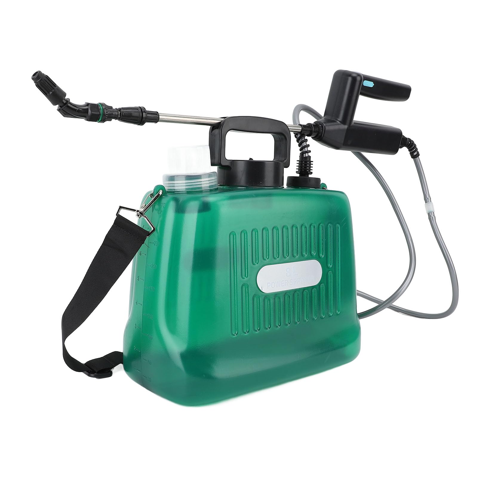 Rengue 2,1-Gallonen-batteriebetriebenes Sprühgerät, Sprühmaterial, Automatisches Elektrisches Gartengerät für Rasenbewässerung, Autoreinigung und Pflanzenpflege. 2,1-Gallonen-batteriebetriebenes