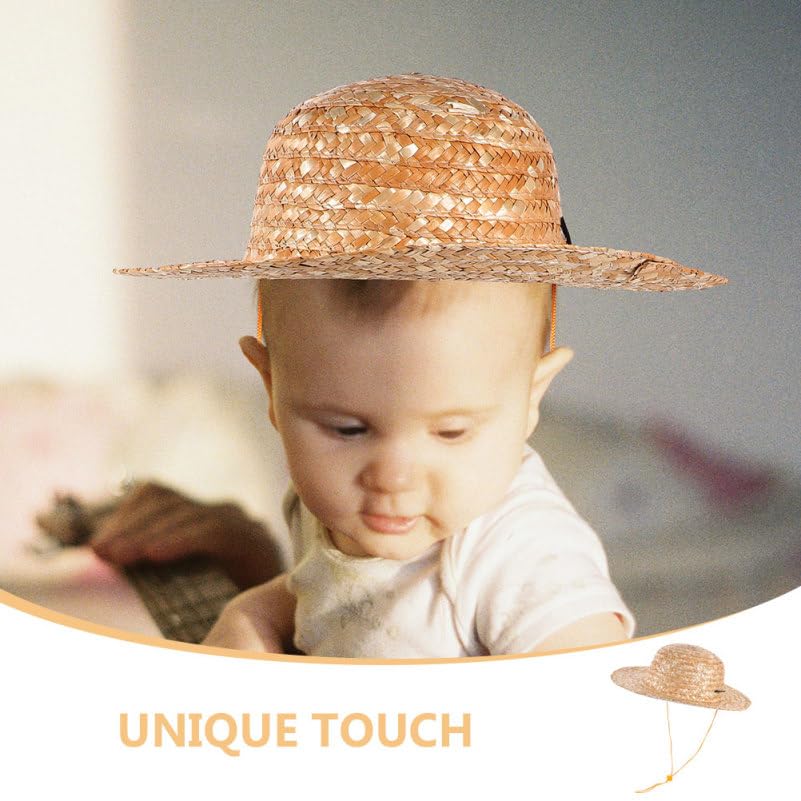 VALICLUD Children's Straw Hat Cowboy Hat for Men Caps Beach Hat Sun Straw Hat Outdoor Straw Hat Boys Sun Hat Baby Girl Sun Hat Straw Hat for Children Kids Sun Hat Fashion Seaside Trendy Hat4