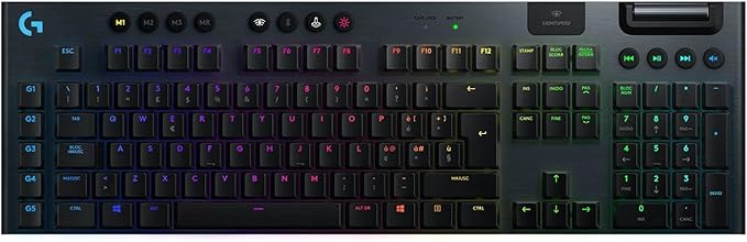 title=Logitech G915 LIGHTSPEED Tastiera Gaming Meccanica Wireless, Profilo Ribassato,