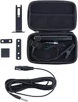 YIJU Microfone com Fio para Instrumento Musical, Microfone de Clipe, Acessórios Profissionais Portáteis para Instrumentos Musicais para Tocar Peças de Perf, 4 Pinos para Cajon