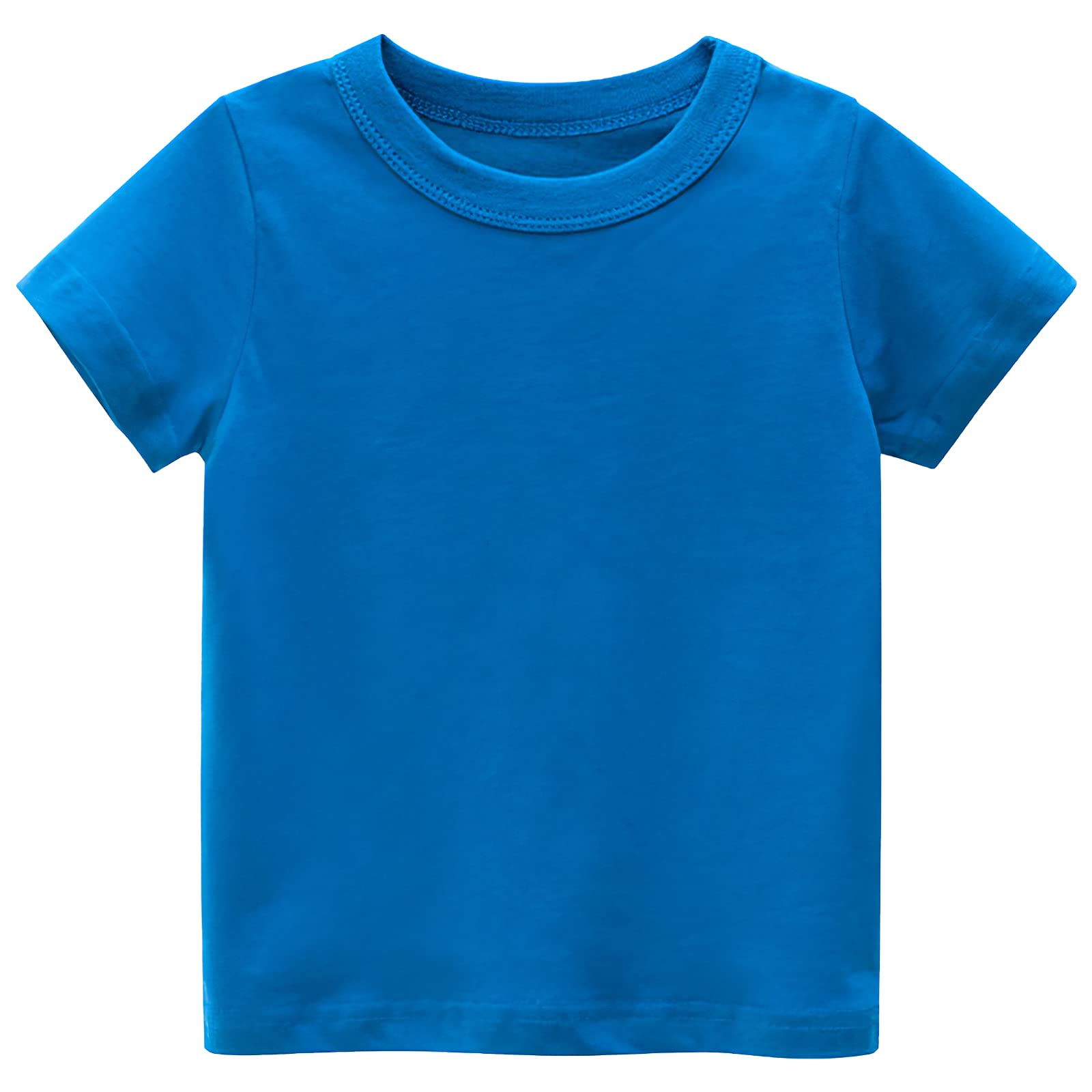 amropi Camisetas de Manga Corta Niños Pack de 3 Algodón Blusa Verano Tops 1-7 Años