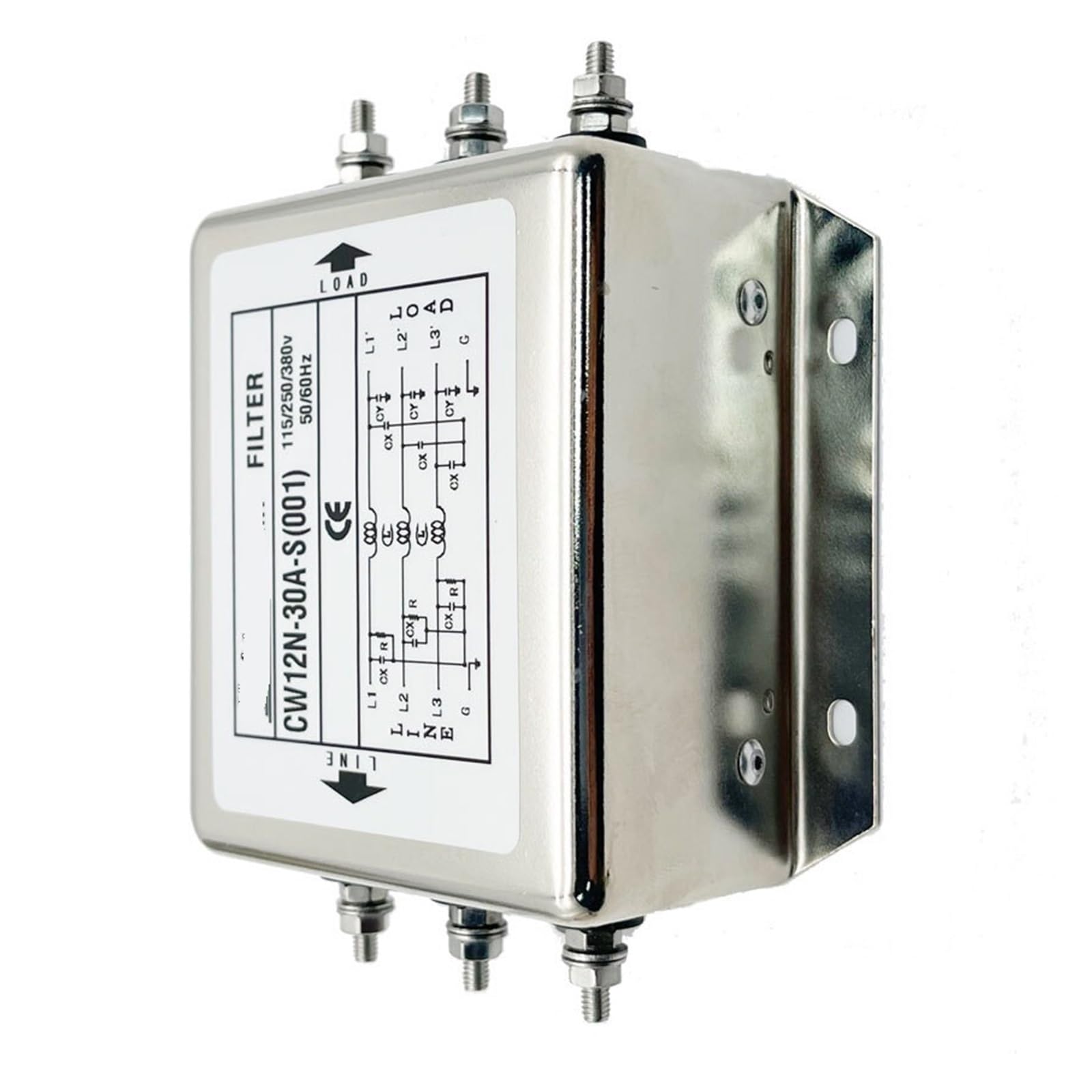 Netzfilter Dreiphasig Dreileiter 380V Wechselrichtereingang CW12N-15A-S 30A(CW12N-15A-S 001)