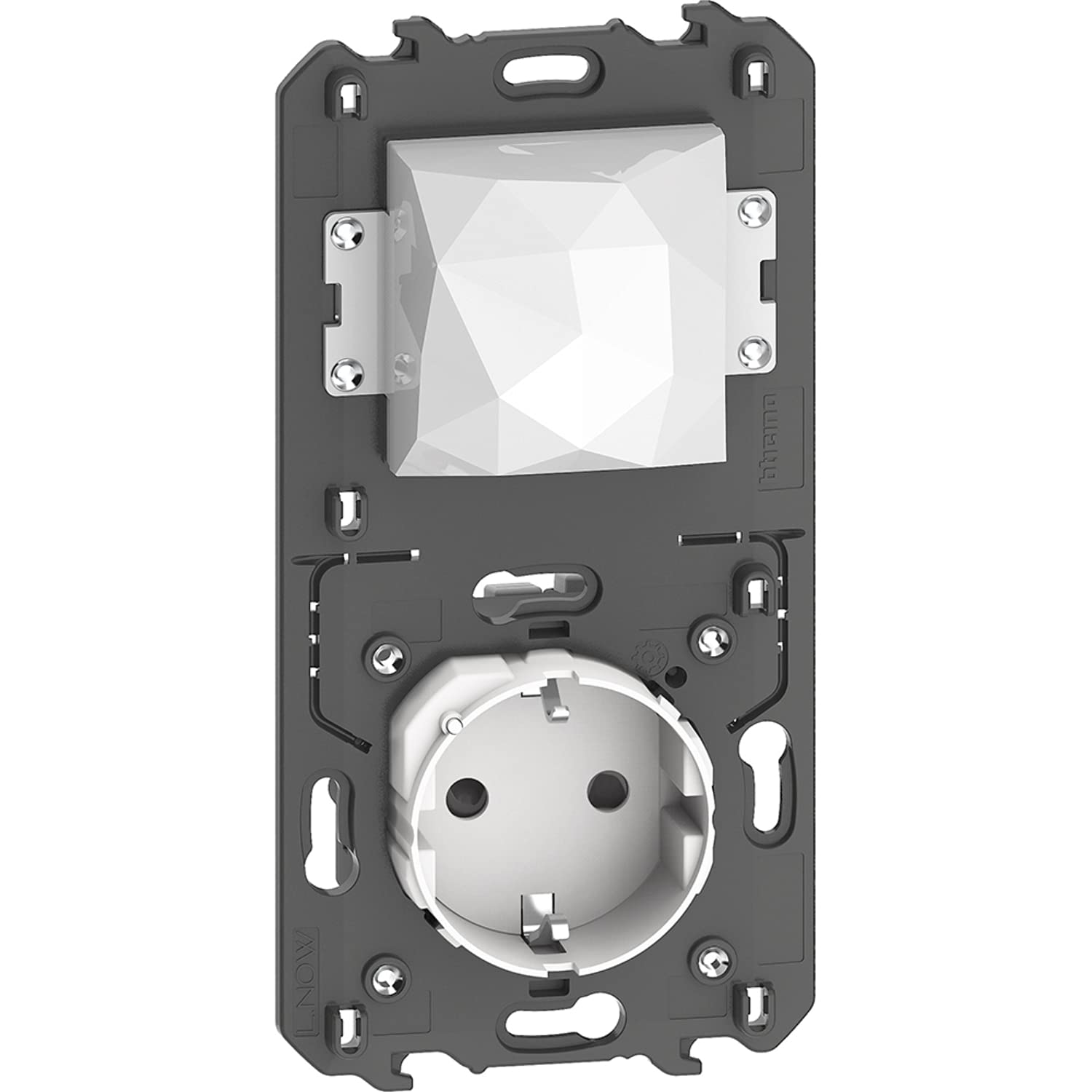 Legrand KW4501C Plaque de commutation et obturateur Blanc pour cacher les câbles proprement
