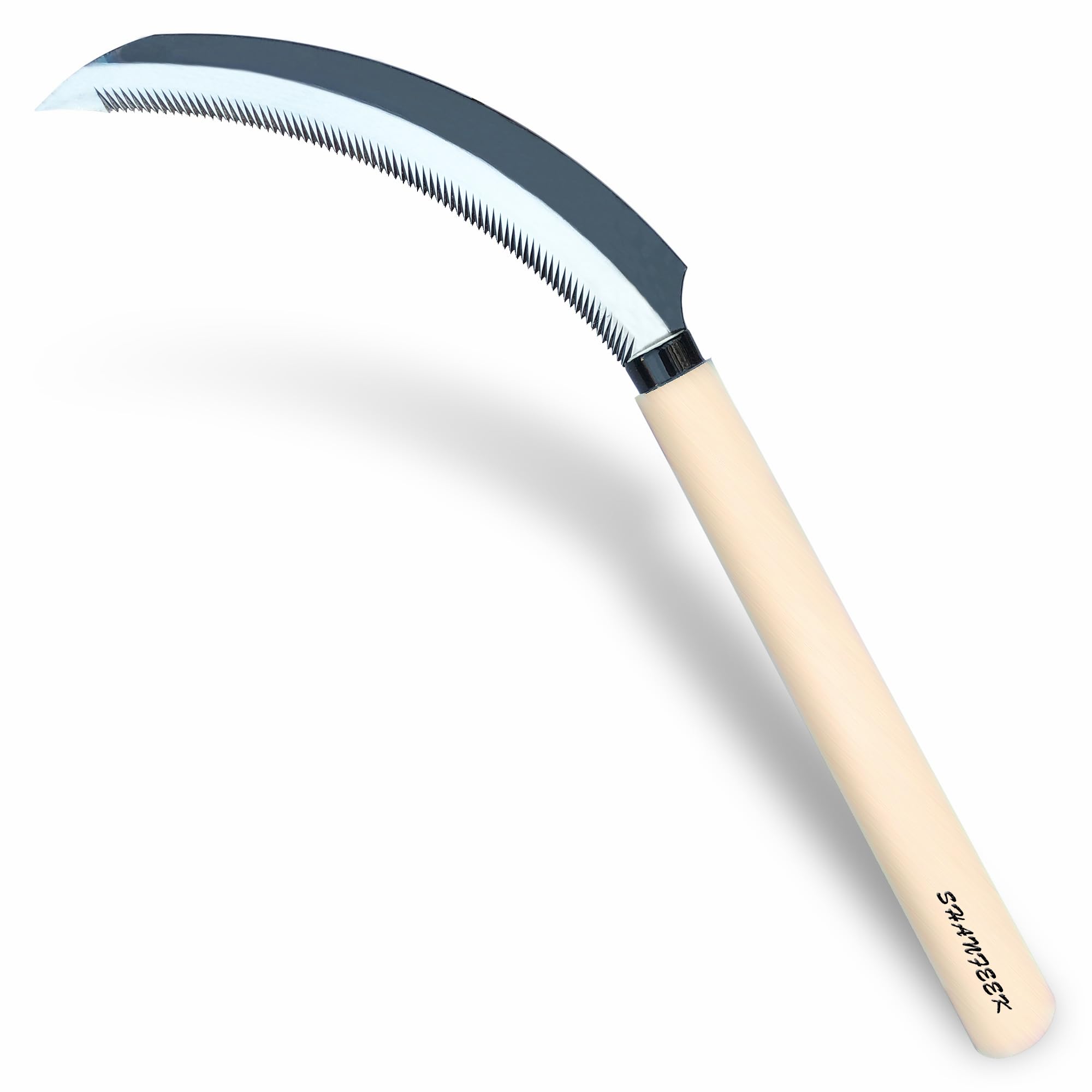Grass Sickle Hoe Gardening Handheld Tool Weeding Tools for Garden (White)