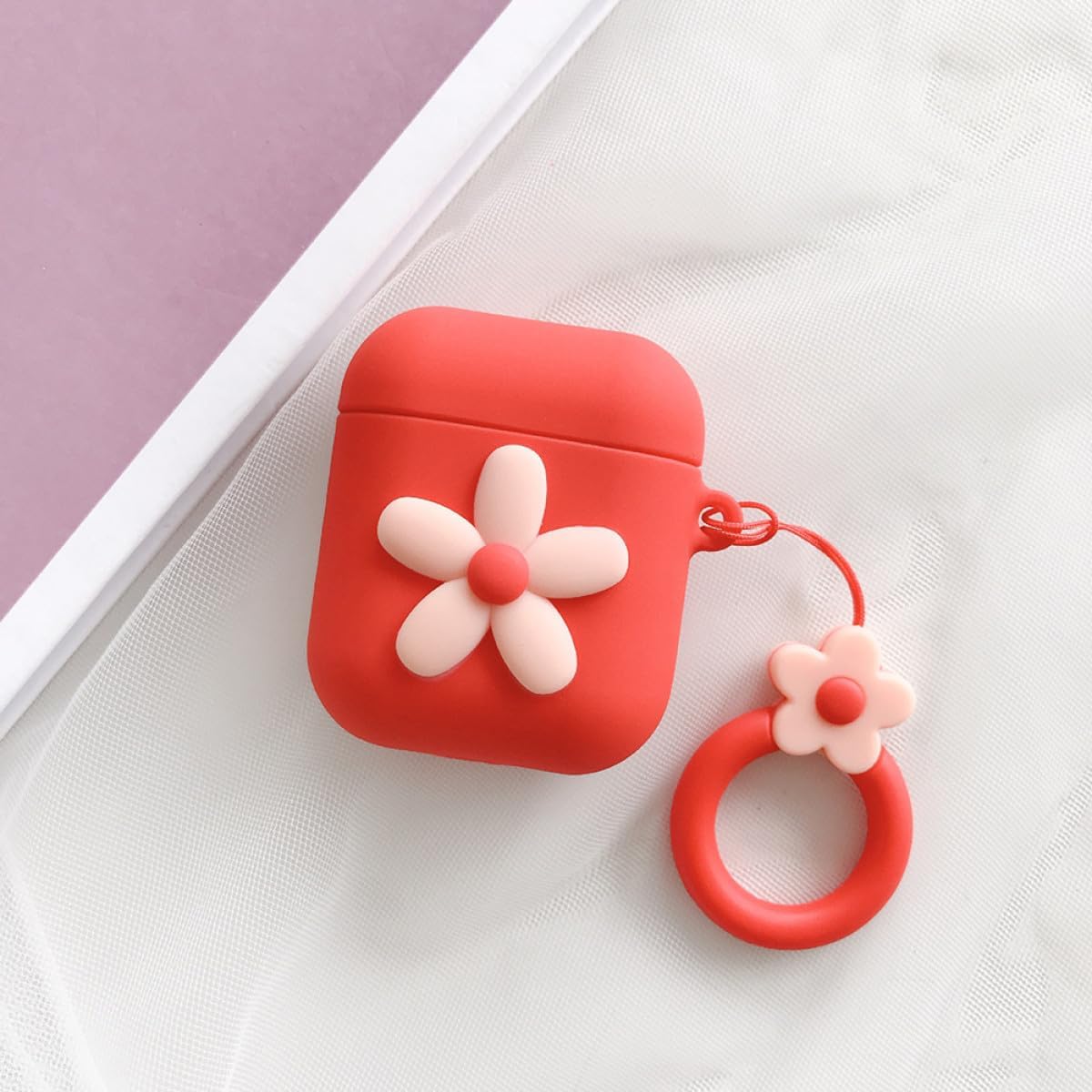 ARTIBETTER Case Cover Cute Flower PVC Earphone Protection for Touch-Sensitive Fashion Accessory image 4