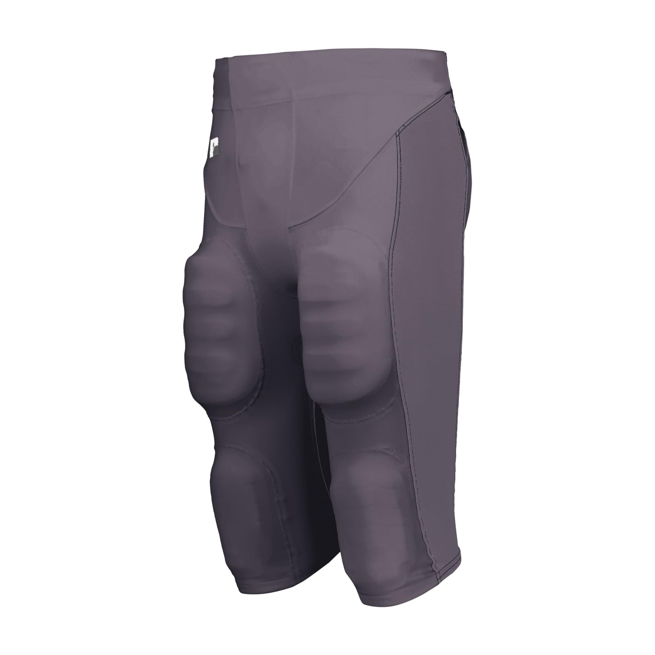 Russell Athletic Beltless Football Pant - Enhanced Padding for Optimal Safety, Premium Beltless Design Football Pants with Integrated Pads for Unmatched Performance, Stealth, M