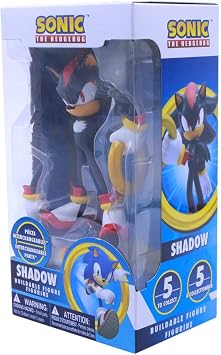 Just Toys LLC Sonic the Hedgehog Buildable Figures (Shadow), Multicolor, JTSC-4133