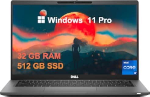 Dell Latitude 7420 - Laptop de negocios, 14 pulgadas FHD (1920 x 1080), Core i7-1185G7, 32 GB de RAM, SSD de 512 GB, teclado retroiluminado, WiFi, Bluetooth, Windows 11 Pro (renovado)