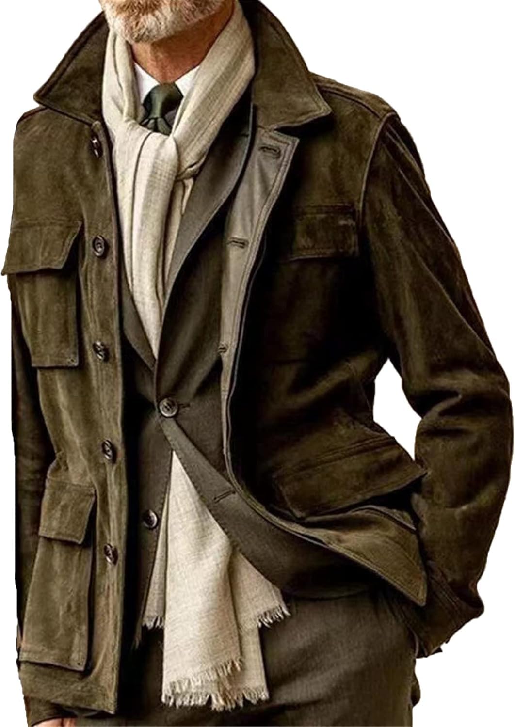 Manteau en cuir de vachette homme idéal pour vos sorties en ville