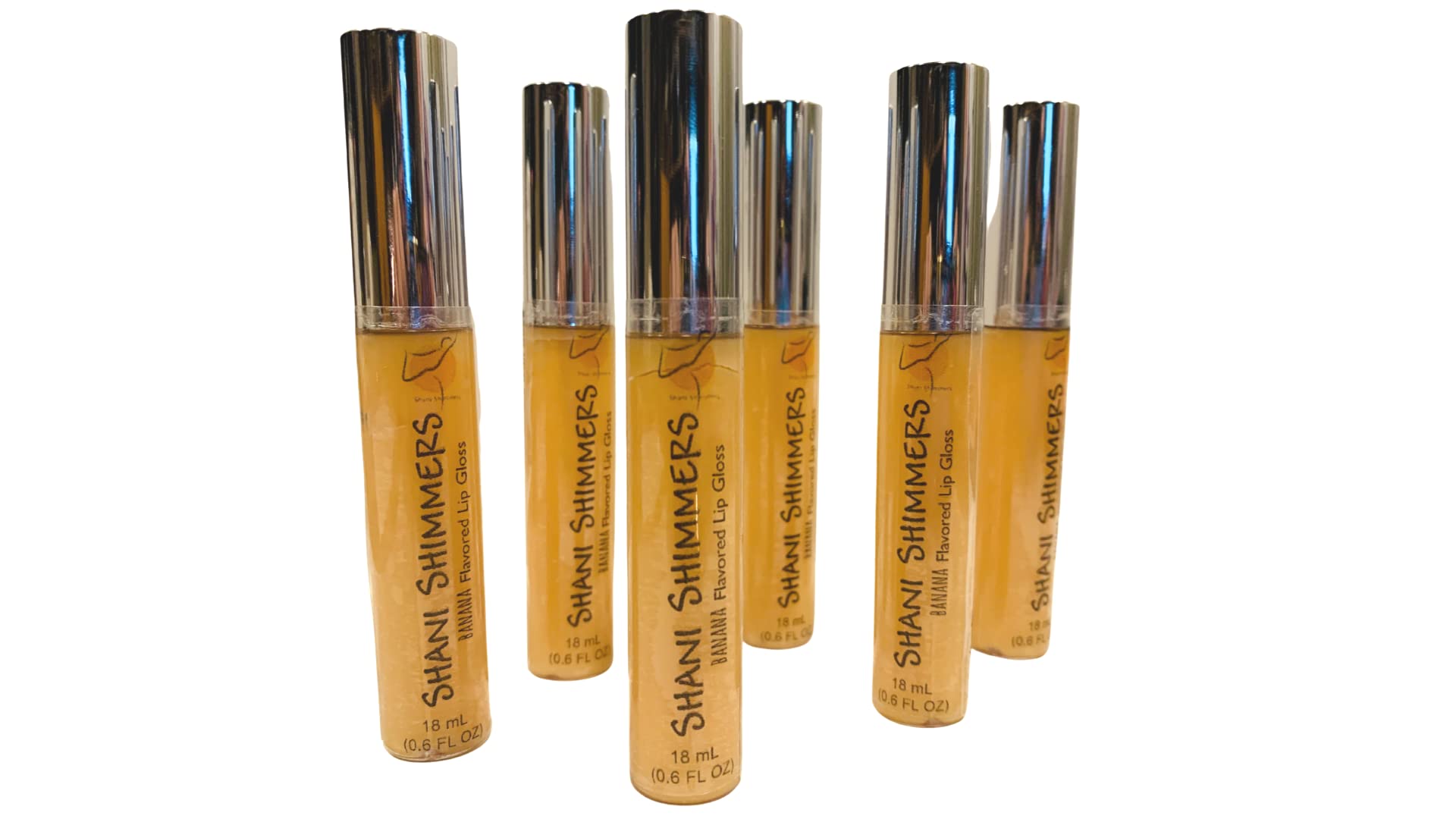 Shani Shimmers Lip Gloss | Plant-based | Moisturizing | Shiny | Non-Sticky | Long Lasting | Provides Maximum Moisture | Glides On | (Banana, Large Lip gloss w/Wand)