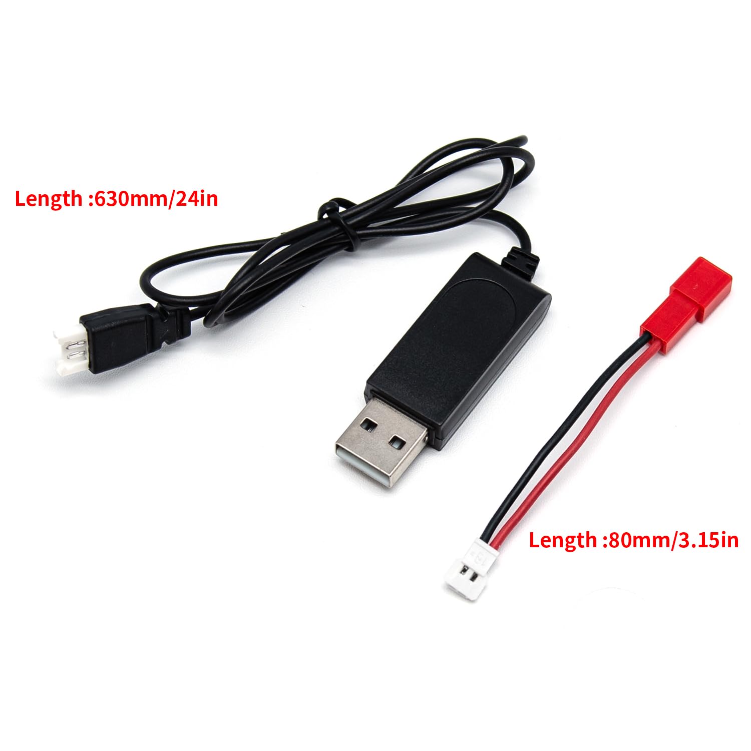 KGF 1/18 RC Car Accessories USB Cables, Spare Parts RC Battery Chargers for K1813 for 7.4V LiPo Battery 1200mAH