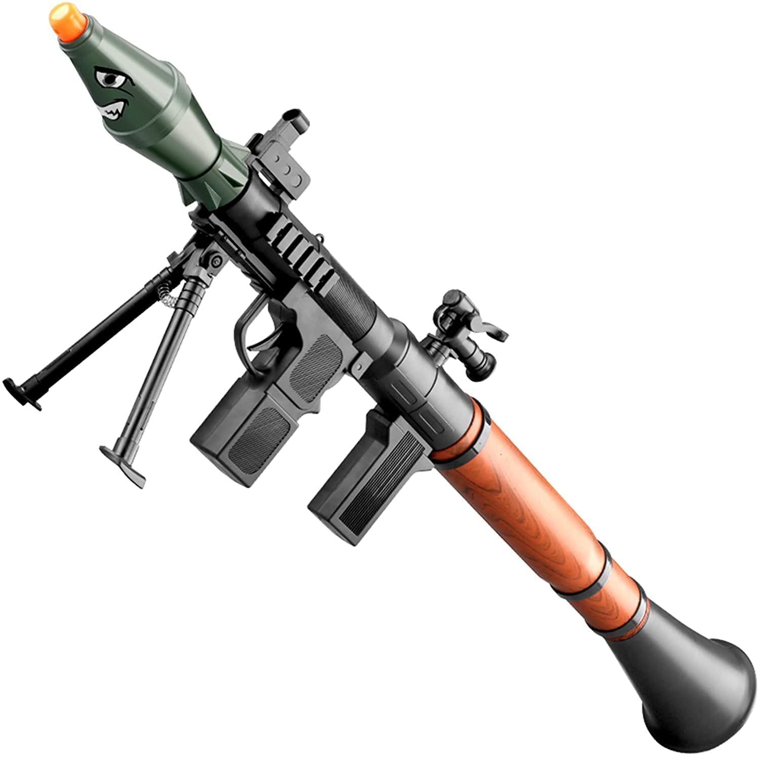 Amazon Co Jp Rpg子供用ロケットランチャー少年迫撃砲ミリタリーモデルソフトガン玩具 おもちゃ