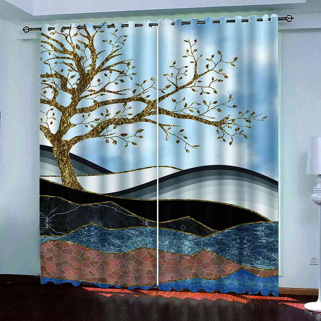 Rideaux occultants pour bloquer la lumière et le froid dans le salon