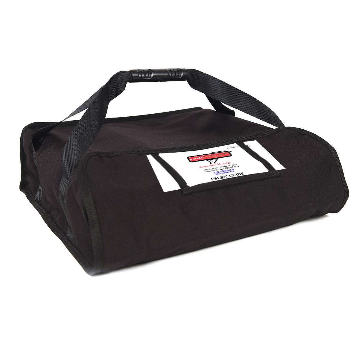 Heated Pizza Delivery System, 18" 2-Pie Bag, Black