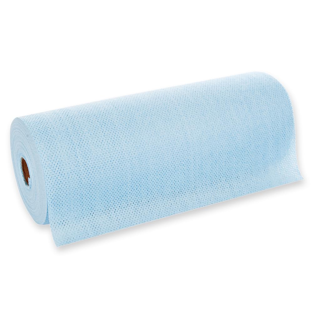 4 Stück Hygoclean Reinigungstücher Hygotex | Viskose, Kleinrolle, blau, L: 38cm, B: 40cm, Ø: 17cm, Abrisse: 90, Karton, Reinigungstücher, Poliertücher, Wischtücher