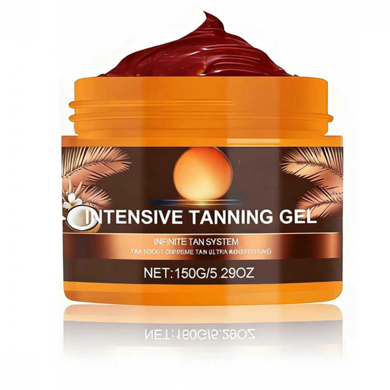Gel abbronzante, 150g Crema acceleratrice di abbronzatura solare, abbronzante intenso e morbido, ottenere un'abbronzatura naturale con ingredienti naturali