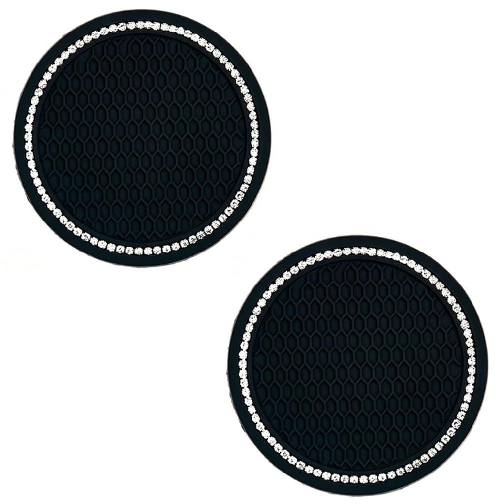 RXATTWVLY 2PCS Car Cup Holder Coasters,For MG HS Hybrid+ Trophy 2025 2026 Waterproof Anti Slip Shockproof Cup Holder Insert for Easy To Clean Women Men