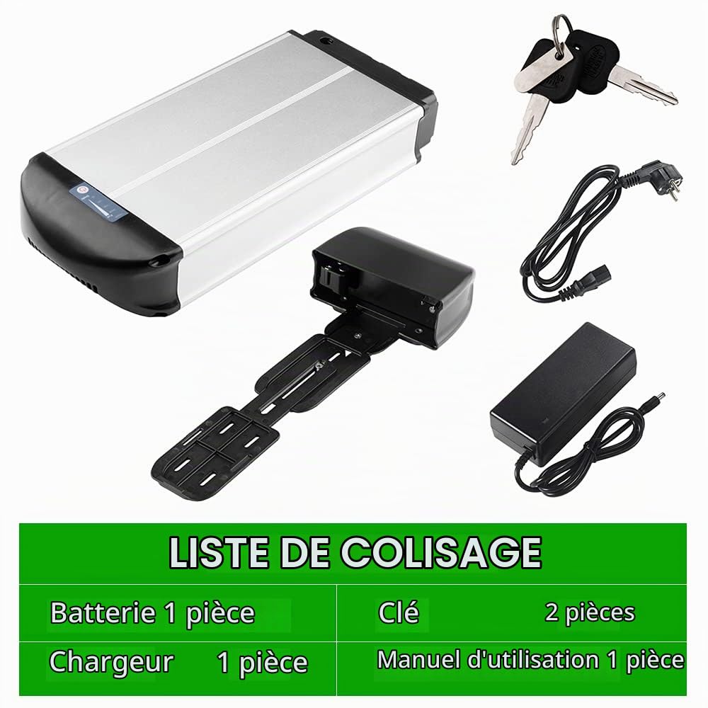 YOSE POWER Pedelec Batterie de vélo électrique 36V 250W/350W/500W/700W avec Porte-Bagages pour 26"/28" Frein à Disque V-Brake Roue arrière Bike Mifa, Aldi, Prophète, Rex