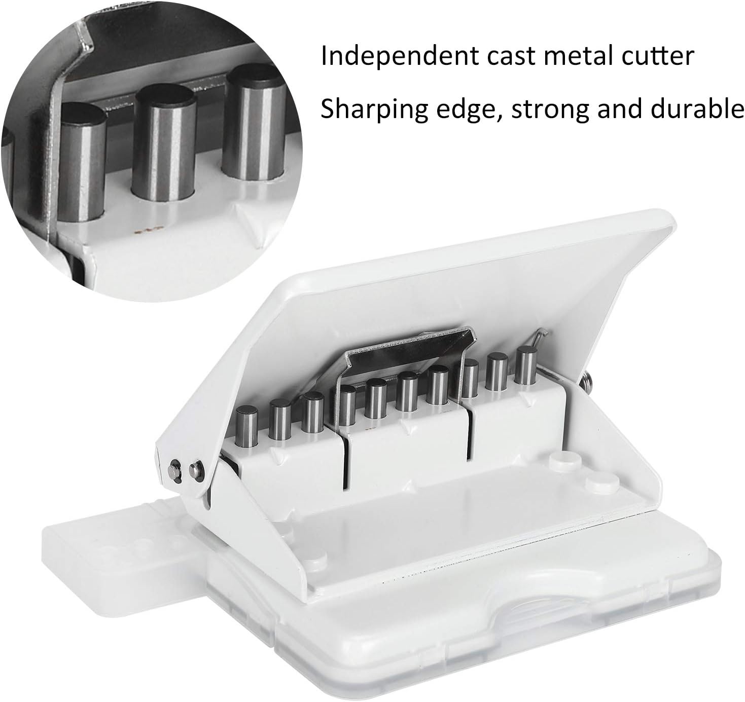 10Hole Paper Hole Punches, MultiHole Punch Binder Data Binder Manual Hole Punch Adjustable