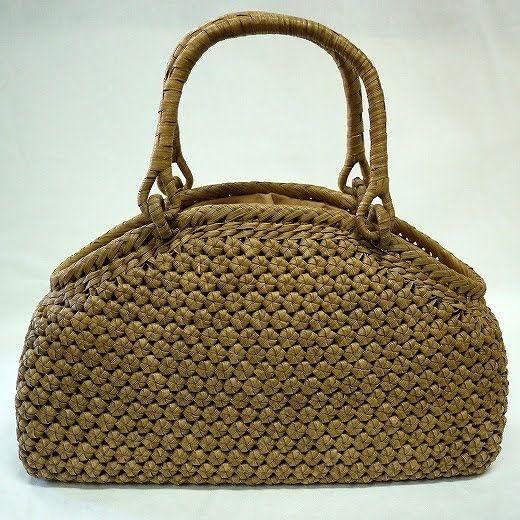 やまぶどう籠 柿渋布ふた付き ファーふた付きやまぶどう籠 (二番皮