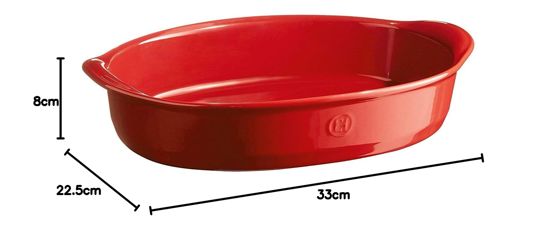 Emile Henry Ultime Oval Baking Dish, 2.3L/2.0 qt, Grand Cru