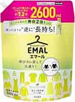 EMAL エマール 2600ml 液体洗剤×5個 楽天市場】エマール EMAL 洗濯洗剤 液体 リフレッシュグリーンの