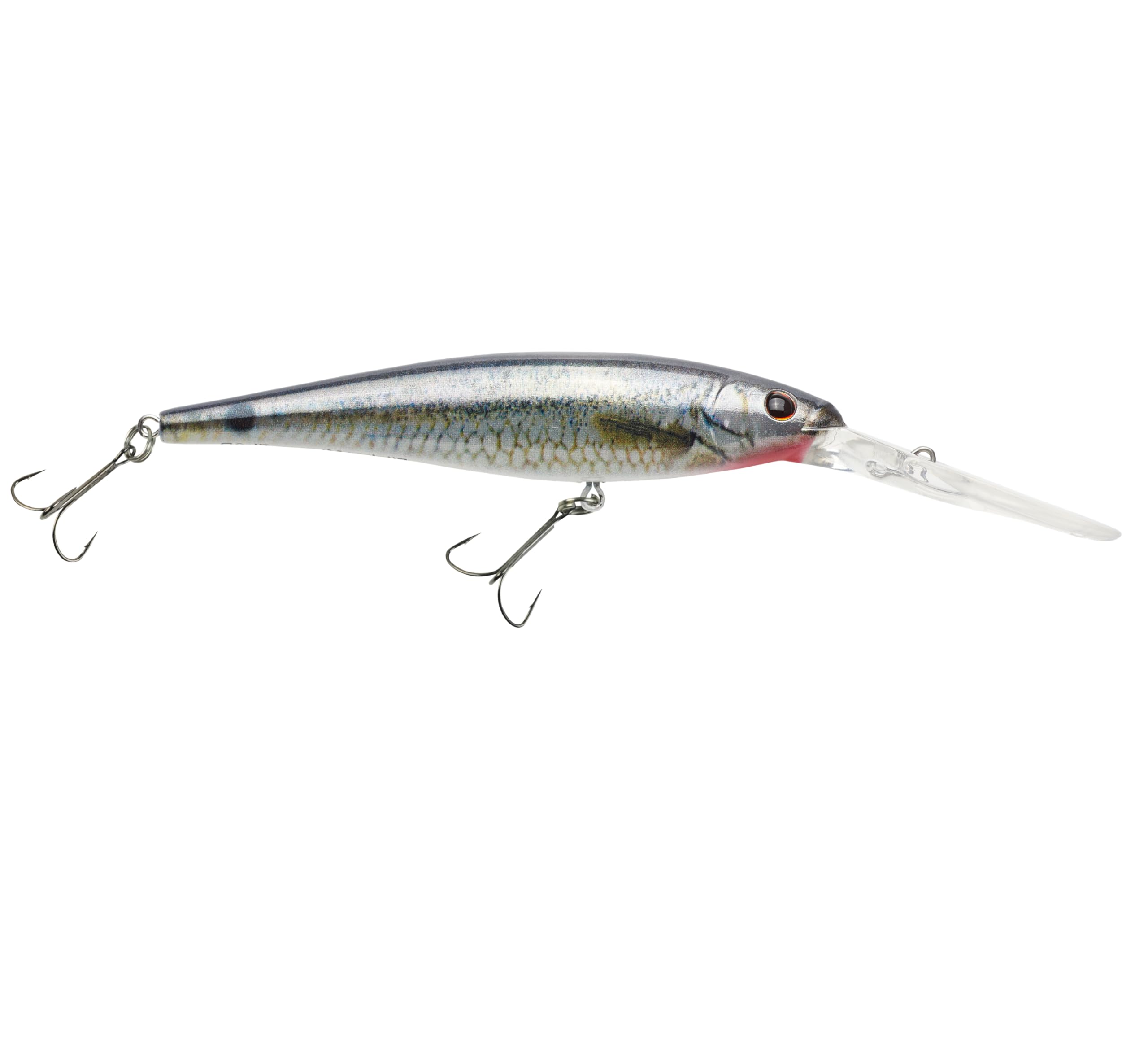 Flicker Minnow Fishing Lure, Prime Time, 1/4 oz, 3in | 7.5cm Crankbaits, Realistic Minnow Profile, Sharp Dive Curve Gets to Fish Quickly, Equipped with Fusion19 Hook