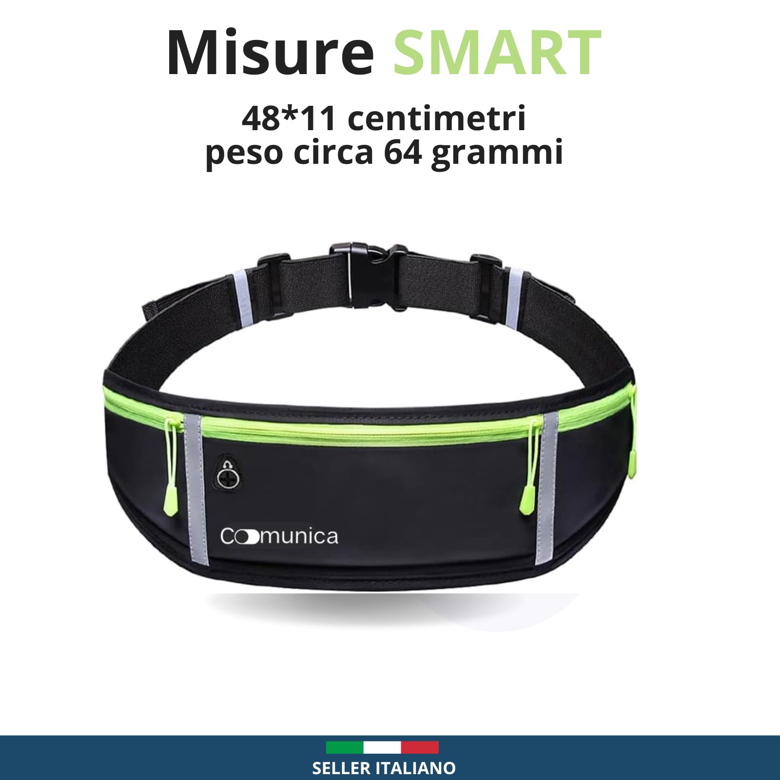 Marsupio Running Impermeabile Porta Telefono Corsa Antiscippo Fitness Viaggi