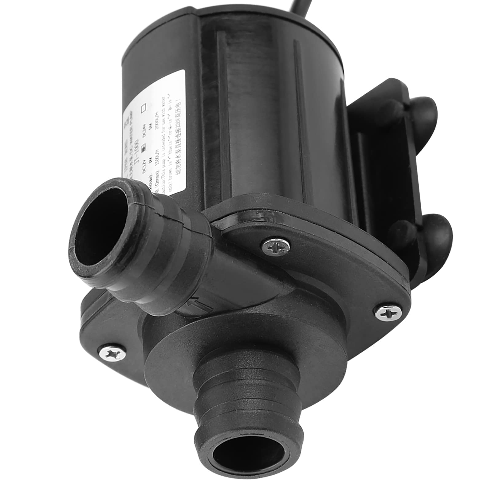 Bomba de agua sin escobillas Mini velocidad ajustable Bomba de refuerzo de 12 V de alta potencia para acuario Caravana RV Camping Transferencia de agua Flujo de 1500 L/H Cabeza