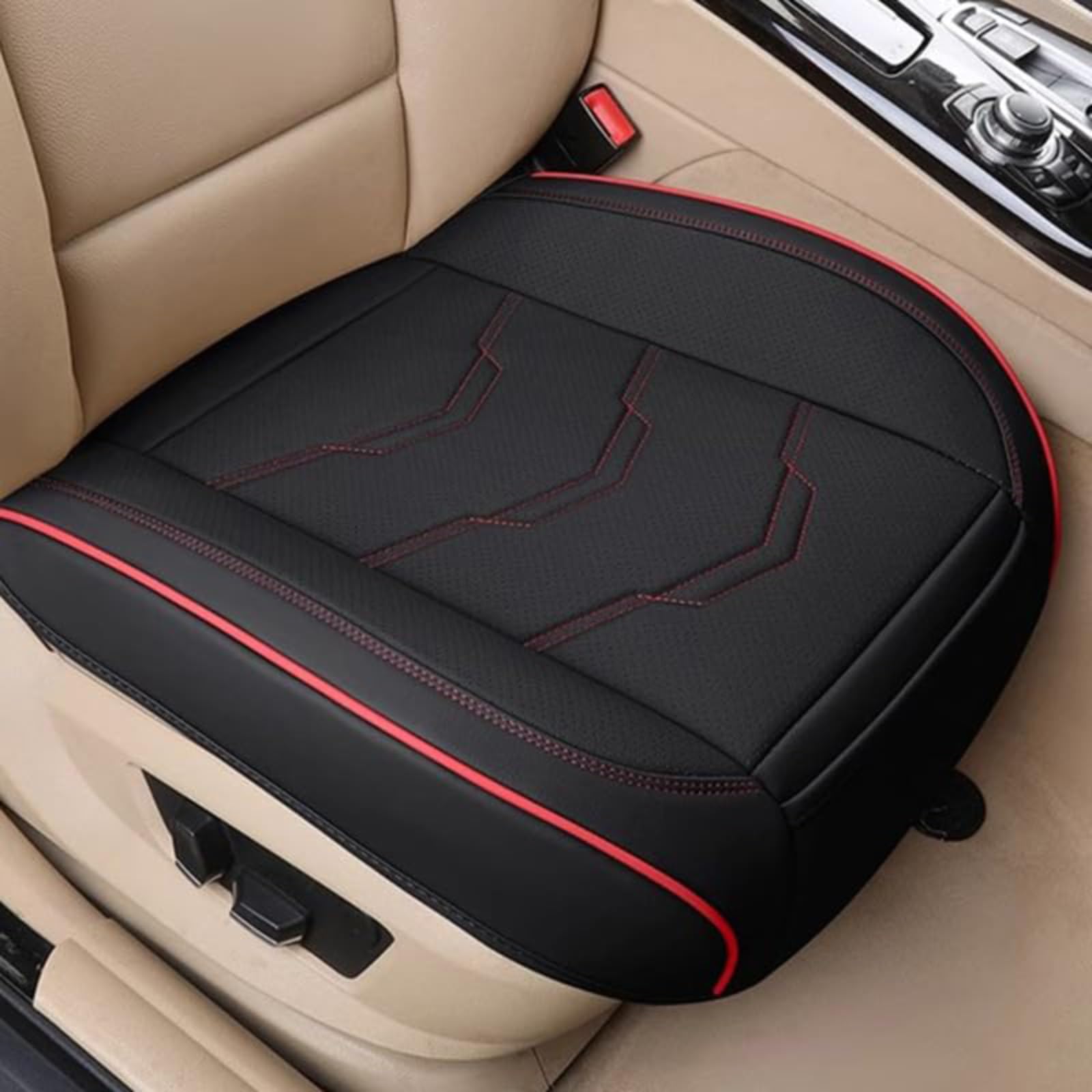 RWQZEOJO For BMW X3 X3M F97 G01 F25 E83 2014-2024 Car Seat Mat, Premium Leather Car Seat Cushion Front Seat Protector Anti-Slip Breathable Car seat protector Easy install,A