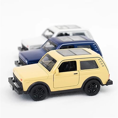 Miniatura 2 de 136 Lada NIVA Retro Car Model Classic Pull-Back Vehículo miniatura para colección de regalo (Amarillo)