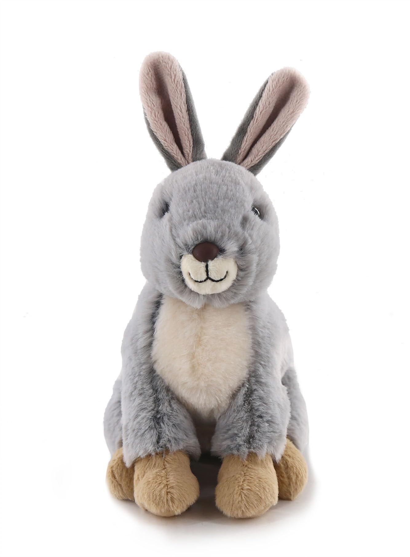 Amazon.co.jp: お庭と牧場の動物シリーズ うさぎグレー ぬいぐるみ