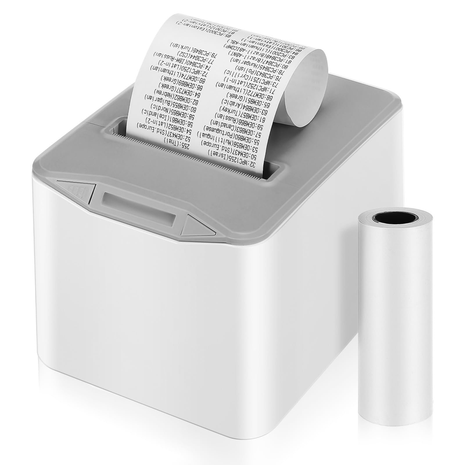 OUNONA Thermal Label Printers Receipt Printers Heat Transfer Printers Square Pos Printers for Small Business with Us Plugs