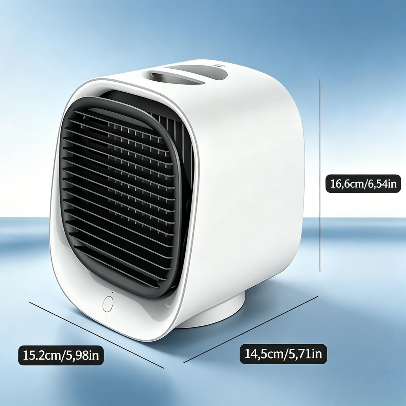 Refrigeratore d'aria portatile USB, raffreddamento dell'acqua migliorato per casa e viaggi | Mini refrigeratore a evaporazione personale da campeggio, con funzione di umidificazione, flusso d'aria fresca (rosa)