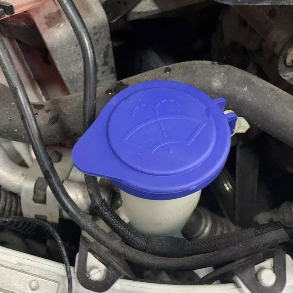 2 Pezzi Tappo Universale Tergicristallo, Auto Coperchio Del Tappo Bottiglia Della Rondella De, Accessori Del Tappi Bottiglia Dei Tergicristalli Dell'automobile Varie Automobili(Morbido)