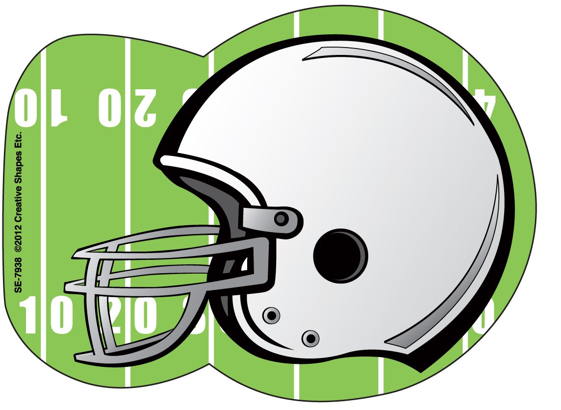 SHAPES ETC. 35 Sheets Football Helmet Mini Notepad 3in Fall Sports Notes Touchdown! Big Game Party Quarterback Bulletin Board Decor Coaches Messages